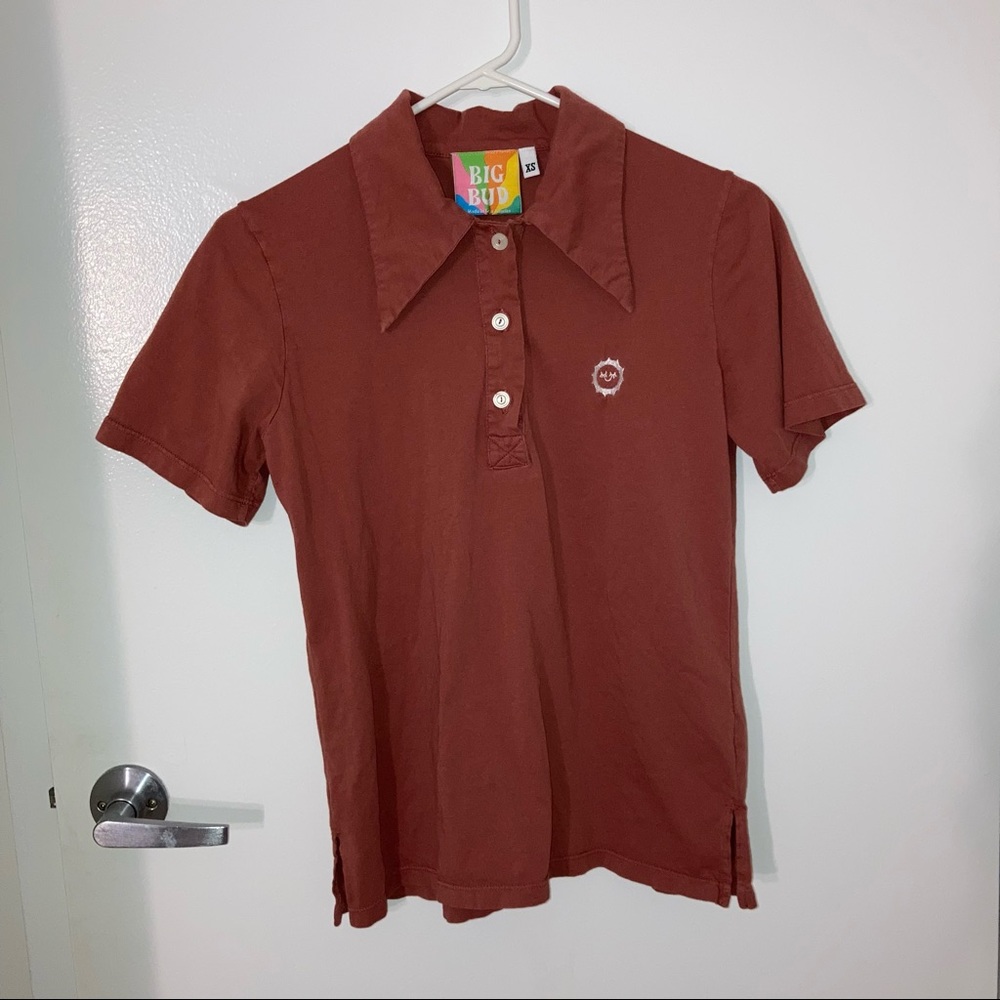 SOLD! Big Bud Press Clay Red Polo!